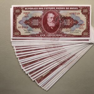 Brasil 100 Cruzeiros 1966 estampa 2a. AU P185a cultura