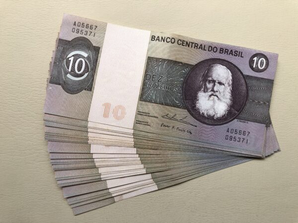 Brasil 10 Cruzeiros 1974 AU P193b profeta Daniel