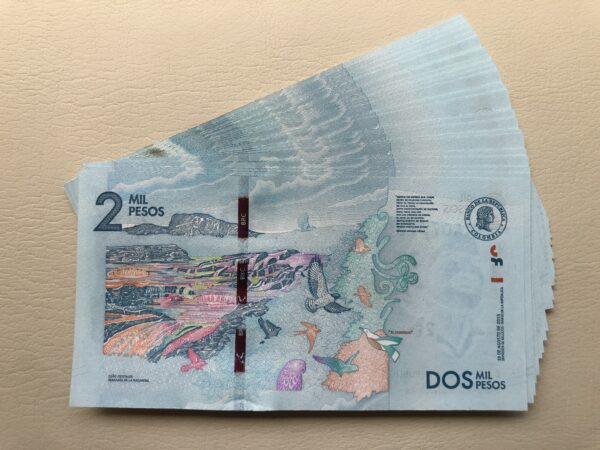 Colombia 2000 pesos 2016 series AA UNC P458 Caño Cristales - Imagen 2