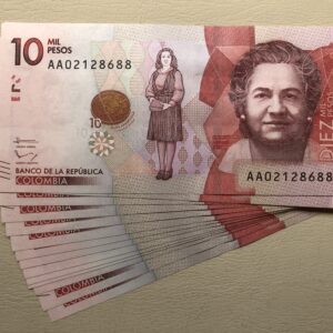 Colombia 10000 pesos 2016 serie AA UNC P460 rio amazonas