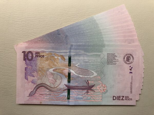 Colombia 10000 pesos 2016 serie AA UNC P460 rio amazonas - Imagen 2