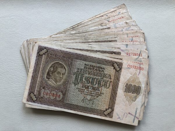 Croacia 100 kuna 1941 VF P4 velebit