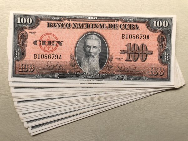 Cuba 100 pesos 1959 UNC- P93a Aguilera