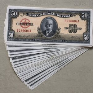 Cuba 5 pesos 1958 UNC- P81b