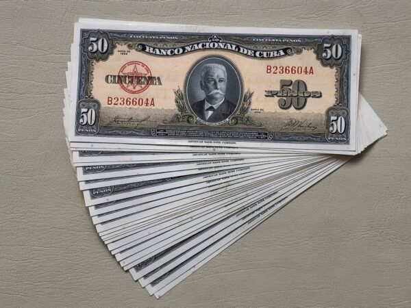Cuba 5 pesos 1958 UNC- P81b