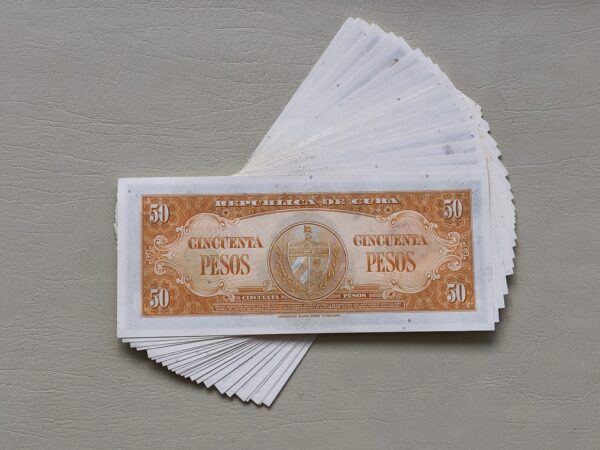 Cuba 5 pesos 1958 UNC- P81b - Imagen 2