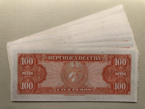 Cuba 100 pesos 1959 UNC- P93a Aguilera - Imagen 2
