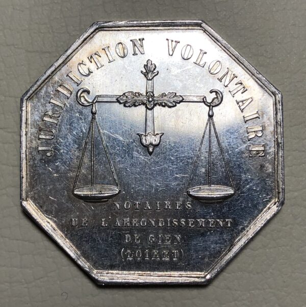 Francia, medalla institucional 1848. Plata 31 mm.
